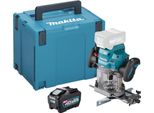 Makita Rp 001 GT101 Fresatrice A Batteria 40 V Max. 12 Mm Brushless + 1X Batteria 5,0 Ah + Makpac - Senza Caricabatterie