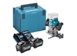 Makita Rp 001 GT201 Fresatrice A Batteria 40 V Max. 12 Mm Senza Spazzole + 2X Batteria 5,0 Ah + Caricabatterie + Makpac