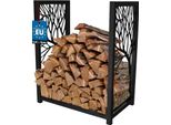 Kotarbau® Rastrelliera Per Legna Da Ardere Per Interni Ed Esterni Acciaio 50 X 30 X 60 Cm Nero Ausilio Per L'accatastamento Del Legno Rastrelliera Decorativa Per Legna Da Ardere Per Interni Stoccaggio Di Legna Da Ardere Per Interni Supporto Per Legna Da Ardere Design Loft
