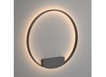 Applique A Led, Alluminio Nero, H 80 Cm