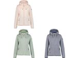 Icepeak Adrian Giacca In Pile Da Donna Con Cappuccio, Colore:Blu, Taglia:L
