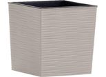 Fioriere Siena Garden Nizza Groove Crema Effetto Scanalato, 30 X 30,5 Cm