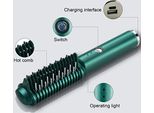 Spazzola Arricciacapelli Senza Fili Per Raddrizzare I Capelli, Riscaldamento Anche Veloce, Strumento Di Styling Usb Ricaricabile, Portatile, Piastre In Ceramica Setosa, Piastra, H