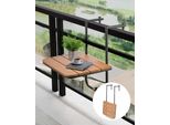 Tavolo Da Balcone Tavolo Sospeso Tavolo Da Balcone Pieghevole 595X400 Mm - Pratico Tavolo Pieghevole Per Balcone