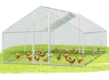 Pollaio Aopunly Pollaio Tetto Pollame Casa Piccoli Animali Stalle Ruspanti Recinto Con Porta Con Serratura, 3 X 6 X 2 M