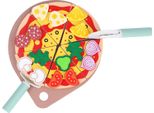 Set Da Taglio Per Pizza In Legno, Set Da Gioco - Cucina Educativa Per Bambini