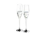 Gilde 2Tlg. Set, Champagnerglas, Sektglas, "Mr. & Mrs"", Schriftzug, Glas, Metall, Klar, Silberfarben, , H. 27 Cm, D. 7 Cm 50034"