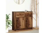 Vidaxl Credenza Con Cassetto In Legno Di Recupero 80X34X76 Cm Materiale A Base Di Legno