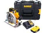 Sega Circolare A Batteria Dewalt Dcs 570 P1T 18 V 184 Mm Brushless + 1X Batteria Ricaricabile 5,0 Ah + Caricabatterie + Tstak
