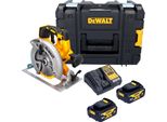 Sega Circolare A Batteria Dewalt Dcs 570 M2T 18 V 184 Mm Senza Spazzole + 2X Batteria 4,0 Ah + Caricabatterie + Tstak