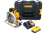 Sega Circolare A Batteria Dewalt Dcs 570 H1T 18 V 184 Mm Senza Spazzole + 1X Batteria Powerstack 5,0 Ah + Caricabatterie + Tstak
