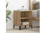 Vidaxl Comodino 2 Pezzi Rovere Artigianale 40 X 30 X 50 Cm Materiale A Base Di Legno