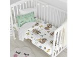 Happyfriday Moshi Moshi Set Copripiumino Colorato Per Lettino 28 X 2 X 38 Cm