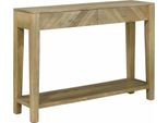 Syfax™ Tavolo Consolle Con Cassetto Grigio Naturale 110 X 30 X 80 Cm
