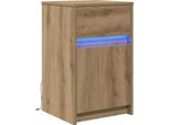Syfax™ Armadio Da Letto Led Rovere Artigianale 38 X 34 X 61 Cm