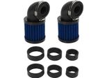 Filtro Aria Moto, Da 28 A 48 Mm, Universale Per 50 Cc, 70 Cc, 90 Cc, 125 Cc, Ciclomotore, Scooter, Atv, Moto Da Cross, Nero, Blu