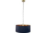 Relaxdays Lampada A Sospensione Con Paralume In Tessuto