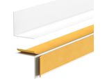 Quest Minimalist Battiscopa Autoadesivo In Pvc - Rigido, Bianco, 30X30 Mm, 200 Cm