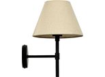 Relaxdays Lampada Da Parete Semplice Con Paralume In Tessuto