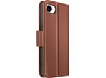 Avizar, Custodia A Portafoglio Per Iphone 16E In Pelle Premium Con Funzione Stand, Marrone
