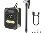 Inf Pompa Ad Aria Elettrica Portatile Per Auto E Bici - Gonfiatore Cordless Giallo