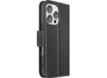 Avizar, Custodia Portafoglio Iphone 16 Praco In Pelle Premium Con Funzione Stand, Nero
