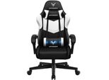 Gtplayer Sedia Da Gioco Sedia Da Ufficio Poltrona Da Gioco Massaggiante Sedia Da Gioco Ergonomica, Poggiatesta Cuscino Lombare Massaggiante, Sedia Da Gioco Imbottita, Sedia Girevole