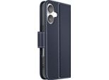 Avizar, Custodia Portafoglio Iphone 16 In Pelle Premium Con Funzione Stand, Blu Scuro