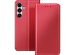 Avizar, Custodia Folio Galaxy S25 Fe Con Slot Per Schede E Funzione Stand, Rosso
