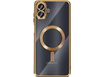 Avizar, Cover Protettiva Galaxy A07 Magsafe Compatibile Con Cornice Cromata Oro