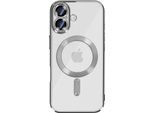 Avizar, Custodia Protettiva Per Iphone 17 Compatibile Con Magsafe, Esclusiva Cornice Cromata, Argento