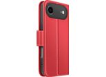 Avizar, Custodia A Portafoglio Per Iphone Air Premium In Pelle Con Funzione Stand, Rosso