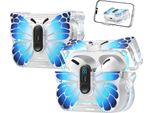 Inf Custodia Protettiva A Farfalla In Tpu Per Apple Airpods 4 - Antigraffio Blu