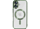Avizar, Custodia Protettiva Iphone 17 Magsafe Compatibile Con Cornice Cromata Verde