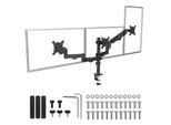Staffa Per 3 Monitor Maclean Con Molla A Gas 17"-27"" 2-8Kg Nero MC-137"