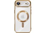 Avizar, Custodia Protettiva Iphone Air Magsafe Compatibile Con Cornice Cromata Oro