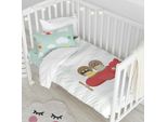 Set Copripiumino Lettino Learning To Fly 2 Pezzi 115X145 Cm (Lettino) 100% Cotone Europe