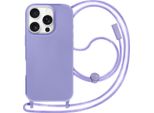 Avizar, Custodia Protettiva Iphone 16 Pro Soft Touch Con Catena Di Trasporto Di Alta Qualità, Lavanda