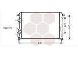 Van Wezel 43002266 Radiatore Radiatore Acqua Radiatore Motore Per Renault ScéNic I (JA0/1, FA0) Megane I (BA0/1) Megane I Cabriolet (EA0/1) Megane I Classic