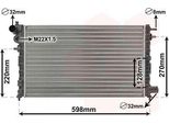 Van Wezel 09002120 - Radiatore Oe 1301VT, Raffreddamento Motore Per Saxo, 106 Ii