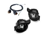 Fari Fendinebbia Vetro Chiaro Nero HB4 Lampadine Cablaggio Per Seat Leon 1P Toledo