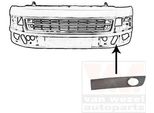 Van Wezel Griglia Di Ventilazione Paraurti Per Vw Transporter V Bus (7HB, 7HJ, 7EB, 7EJ, 7EF, 7EG, 7HF, 7EC) Con Foro/Fori Per Fendinebbia
