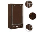 Syfax™ Armadio Marrone 87X49X159 Cm In Tessuto