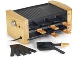 Macchina Per Raclette 6 Persone 900W + Grill Kitchen Chef Kcwood.6Rp