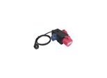 Adattatore Di Misura Benning [ Spina Di Contatto Di Terra - Accoppiamento Cee-Cara, Accoppiamento Cee] Adattatore Di Misura Cee A 3 Vie Rosso, Blu (044147
