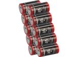 10X Kraftmax Batteria Al Litio 3,6V LS26500 C Cell 26500