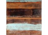 The Living Store Piano Del Tavolo Quadrato 80X80 Cm 25-27 Mm In Legno Massiccio Di Recupero