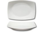 Piatto Rettangolare Cavo In Porcellana Bianca - L 34 Cm - Tokio