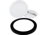 Pannello Led 18W Aura Easy Fix Dimmerabile IP20 Faretto Da Incasso A Superficie Luce Da Incasso Bianco Neutro 4000K Plafoniera Rotonda Con Cornice Nera