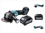 Makita Ga 016 GM1 Smerigliatrice Angolare A Batteria 40 V Max. 125 Mm Brushless Xgt + 1X Batteria 4,0 Ah - Senza Caricabatteria